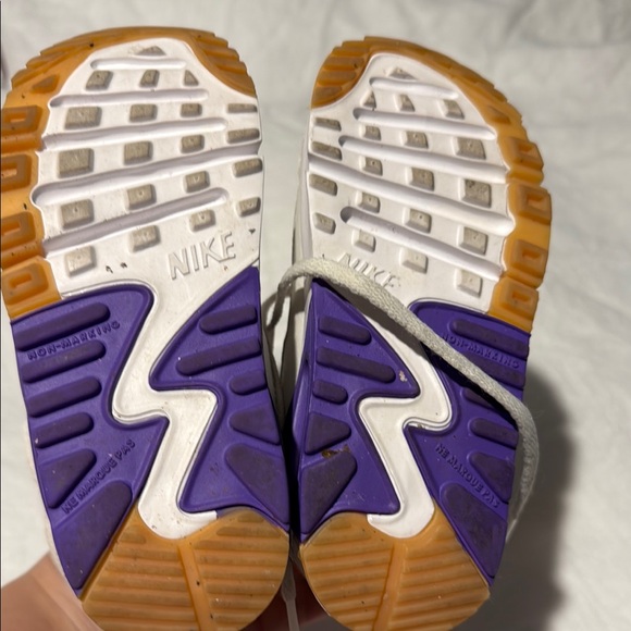 Kids White and Purple Sneakers - Picture 2 of 2